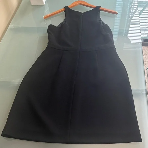 J. Crew Dress J. Crew Black Sheath Dress in Premium Crepe Size 4 - Picture 2 of 8